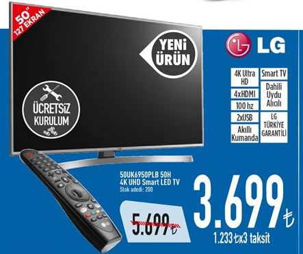LG UHD Smart Led Tv