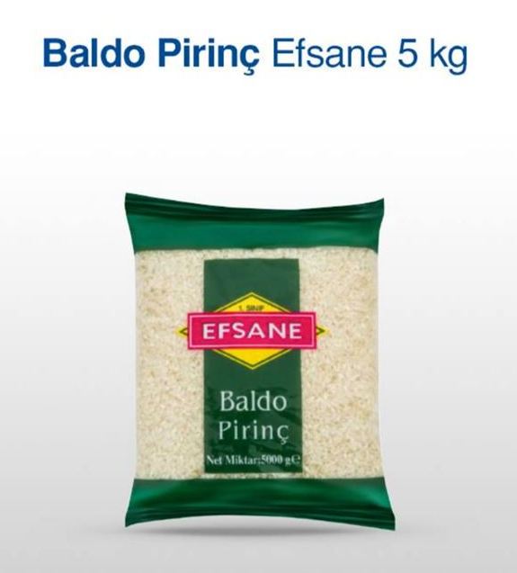 Baldo Pirinç Efsane 5 kg
