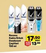 Rexona Kadın Erkek Deodorant Çeşitleri