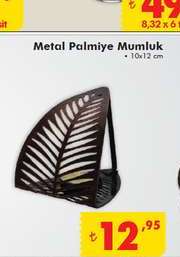 Metal Palmiye Mumluk