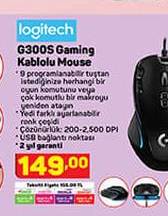 Logitech G300S Gaming Kablolu Mouse