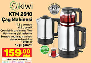 Kiwi Ktm 2910 Çay Makinesi