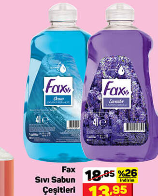 Fax Sıvı Sabun Çeşitleri