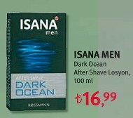 ISANA MEN Dark Ocean After Shave Losyon