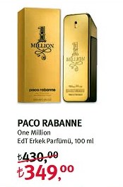Paco Rabanne One Million Edt Erkek Parfümü