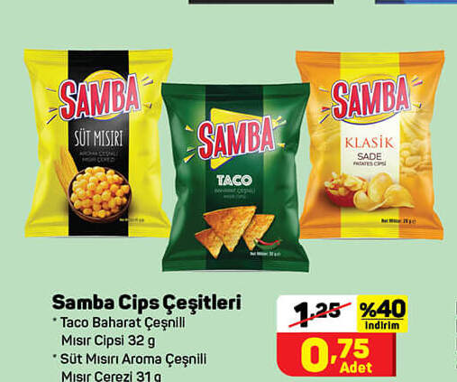 Samba Cips Çeşitleri