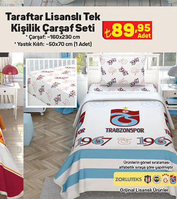 Trabzonspor Tek Çift Kişilik Pike