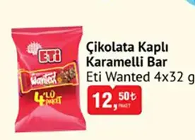 Eti Wanted Çikolata Kaplı Karamelli Bar
