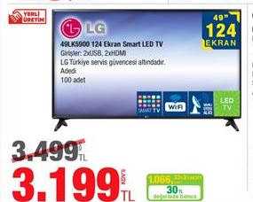 LG 124 Ekran Smart Led TV