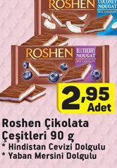 Roshen Çikolata Çeşitleri 90 g