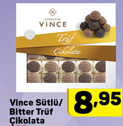 Vince Sütlü Çikolata