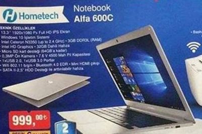 Hometech Notebook Alfa 600C