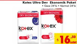 Kotex Ultra Dev Ekonomik Paket