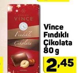Vince Fındıklı Çikolata 80 g