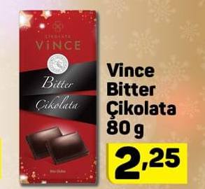 Vince Bitter Çikolata 80 g