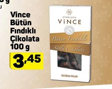Vince Bütün Fındıklı Çikolata