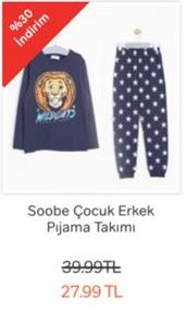 Soobe Çocuk Erkek Pijama Takımı