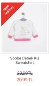 Soobe Bebek Kız Sweatshirt