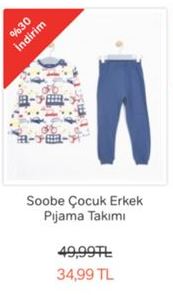 Soobe Çocuk Erkek Pijama Takımı