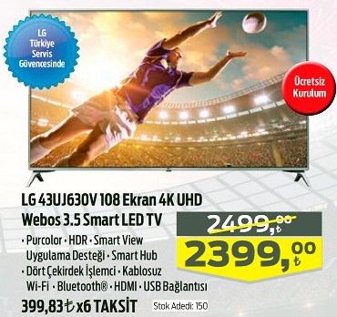 LG 108 Ekran LED TV