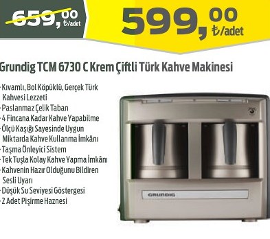 Grundig Çiftli Türk Kahve Makinesi