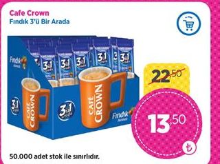 Cafe Crown 3ü 1 Arada