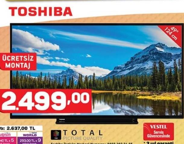 Toshiba 49L2863DAT 49 inç Full HD Smart Led Tv