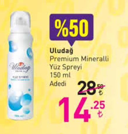 Uludağ Premium Mineralli Yüz Spreyi