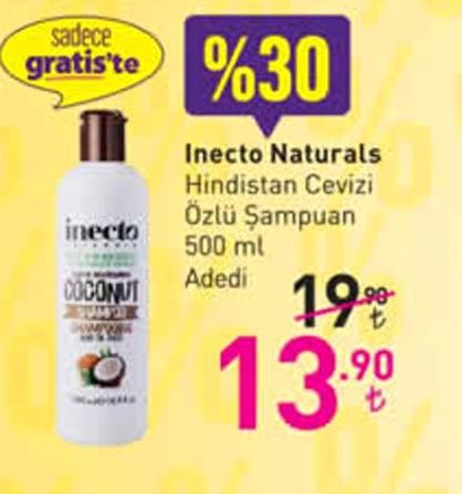 Inecto Naturals Hindistan Cevizi Özlü Şampuan
