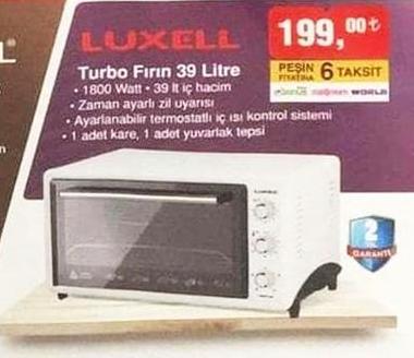 Luxell Turbo Fırın 39 Litre