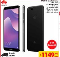 Huawei Y7 2018 Cep Telefonu