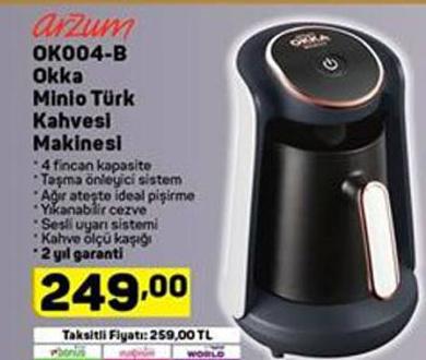 Arzum OK004-B Okka Minio Türk Kahvesi Makinesi