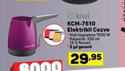 Kiwi KCM-7510 Elektrikli Cezve