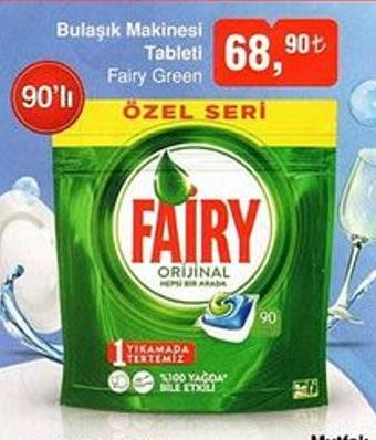 Fairy Green Bulaşık Makinesi Tableti
