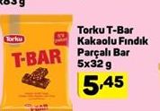 Torku T-Bar Kakaolu Fındık Parçalı Bar