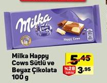 Milka Happy Cows Sütlü ve Beyaz Çikolata
