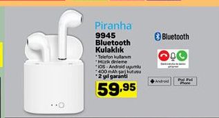 Piranha 9945 Bluetooth Kulaklık