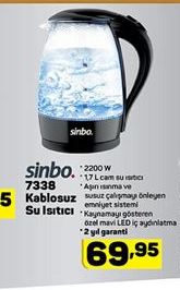 sinbo 2200 W Kablosuz Su ısıtıcı