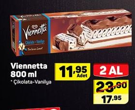 Viennetta 800 ml Çikolata-Vanilya