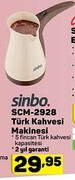 Sinbo SCM 2928 Türk Kahvesi Makinesi