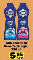 ABC Yeni Nesil Krem Temizleyici 750 ml