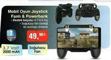 Mobil Oyun Joystick Fanlı Powerbank