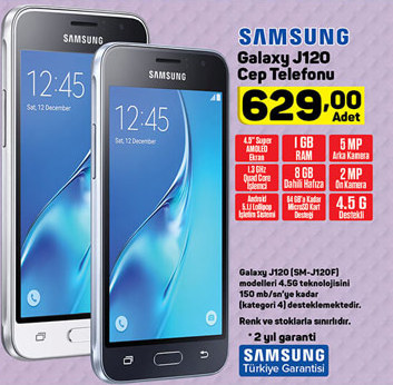 Samsung Galaxy J120 Cep Telefonu