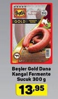 Beşler Gold Dana Kangal Fermente Sucuk