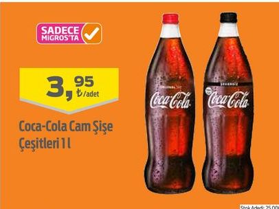 SADECE MIGROSTA Coca Cola Cam Şişe Çeşitleri