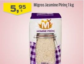 Migros Jasmine Pirinç 1kg