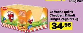 La Vache Qui Rit Cheddarlı Dilimli Burger Peyniri