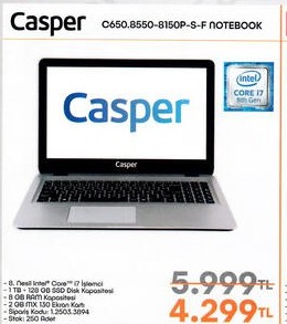 Casper C650 8550 8150P-S-F-Notebook