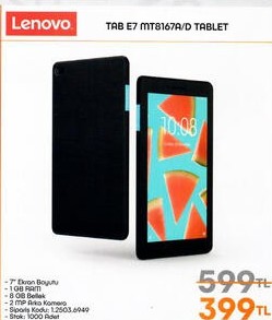 Lenovo TAB E7 MT8167AD Tablet