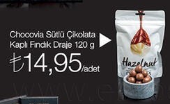 Chocovia Sütlü Çikolata Kaplı Fındık Draje